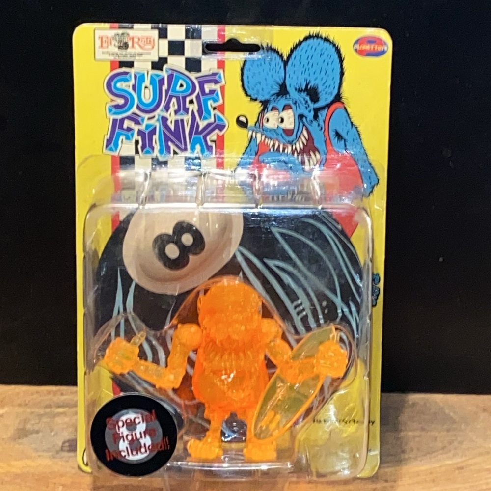 Classic Ed Roth Rare Clear Orange Surf Fink. Sealed. NOS. Japan. Planet Toys.